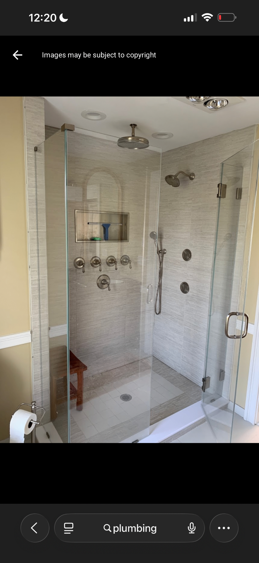 Frameless Shower Plumbing